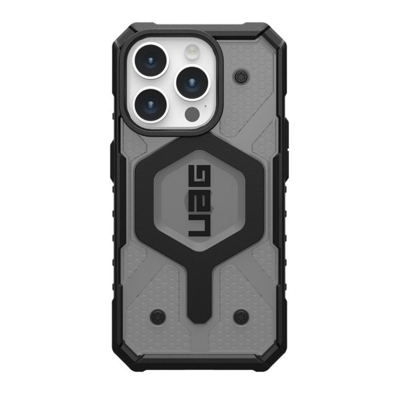 Husa MagSafe pentru Apple iPhone 15 Pro, Urban Armor Gear, Pathfinder, Gri