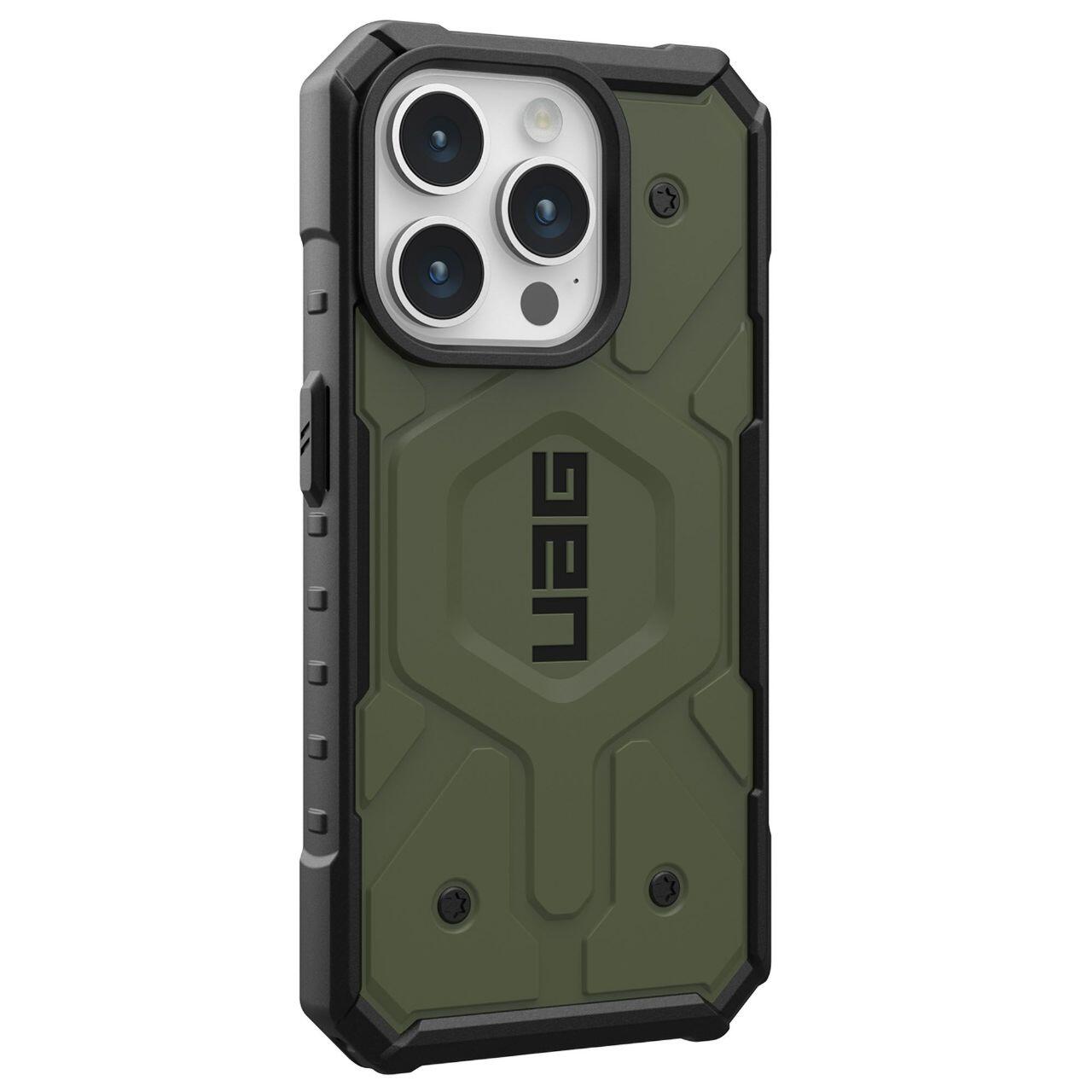 Husa MagSafe pentru Apple iPhone 15 Pro, Urban Armor Gear, Pathfinder, Verde