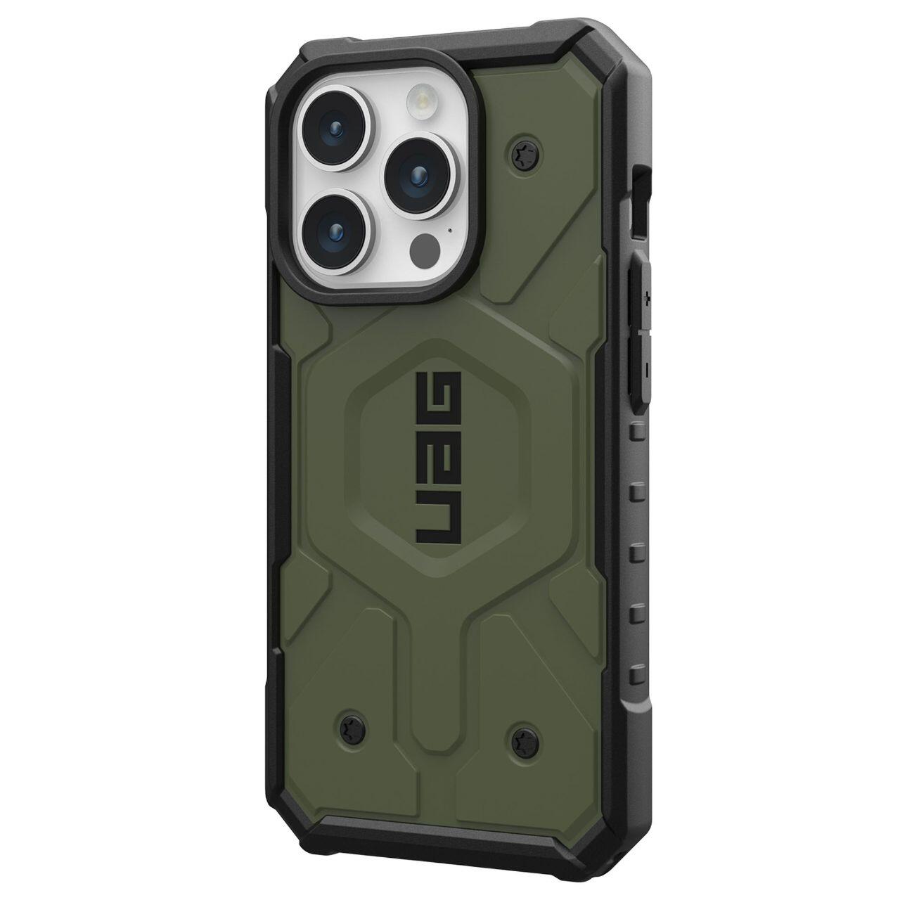 Husa MagSafe pentru Apple iPhone 15 Pro, Urban Armor Gear, Pathfinder, Verde