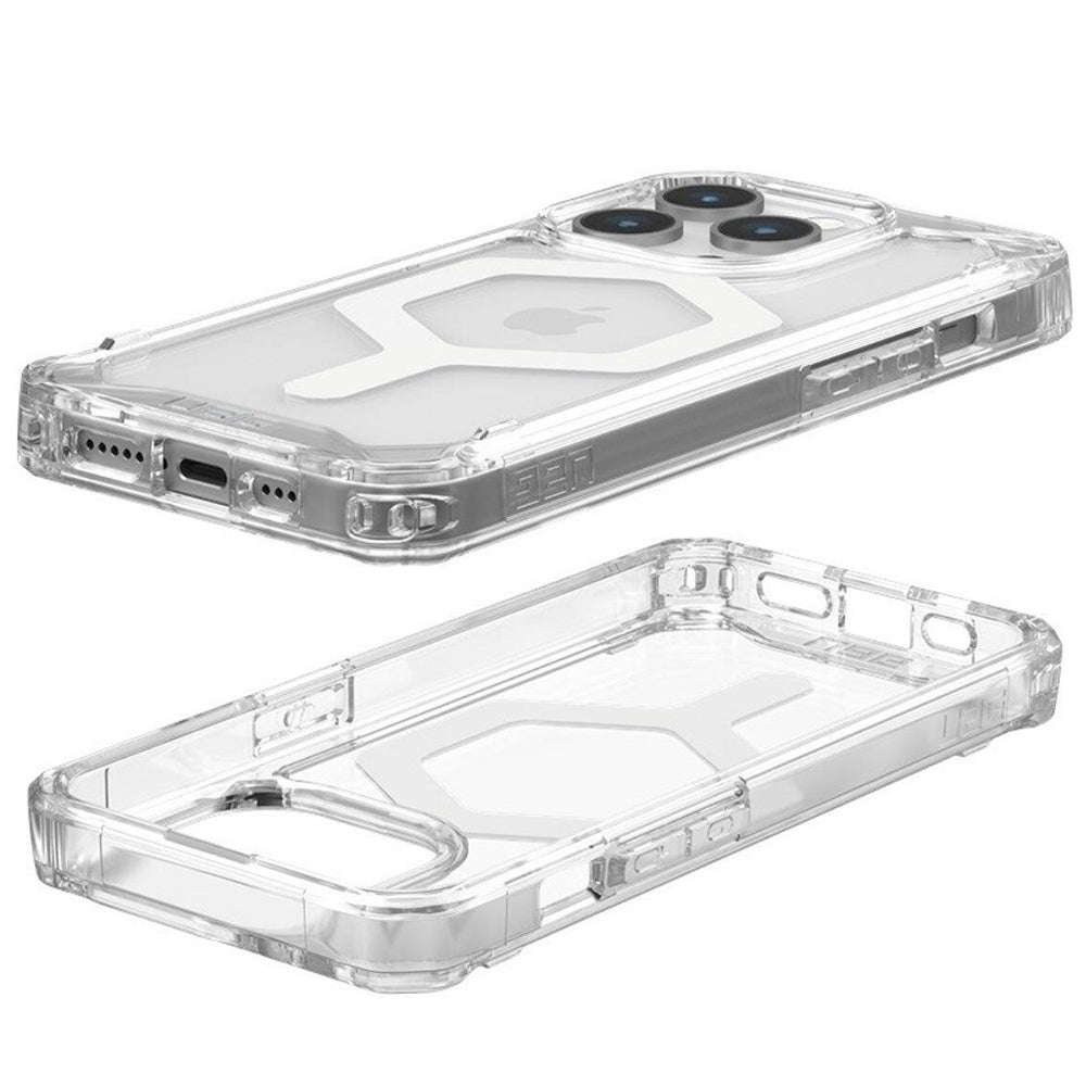 Husa MagSafe pentru Apple iPhone 15 Pro, Urban Armor Gear, Plyo, Alba