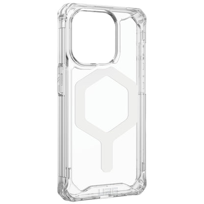 Husa MagSafe pentru Apple iPhone 15 Pro, Urban Armor Gear, Plyo, Alba