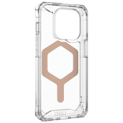 Husa MagSafe pentru Apple iPhone 15 Pro, Urban Armor Gear, Plyo, Roz Aurie