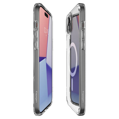Husa MagSafe pentru Apple iPhone 15, Spigen, Ultra Hybrid, Alba ACS06802