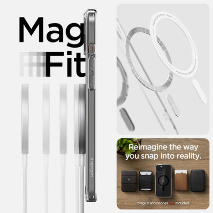 Husa MagSafe pentru Apple iPhone 15, Spigen, Ultra Hybrid, Neagra ACS06803