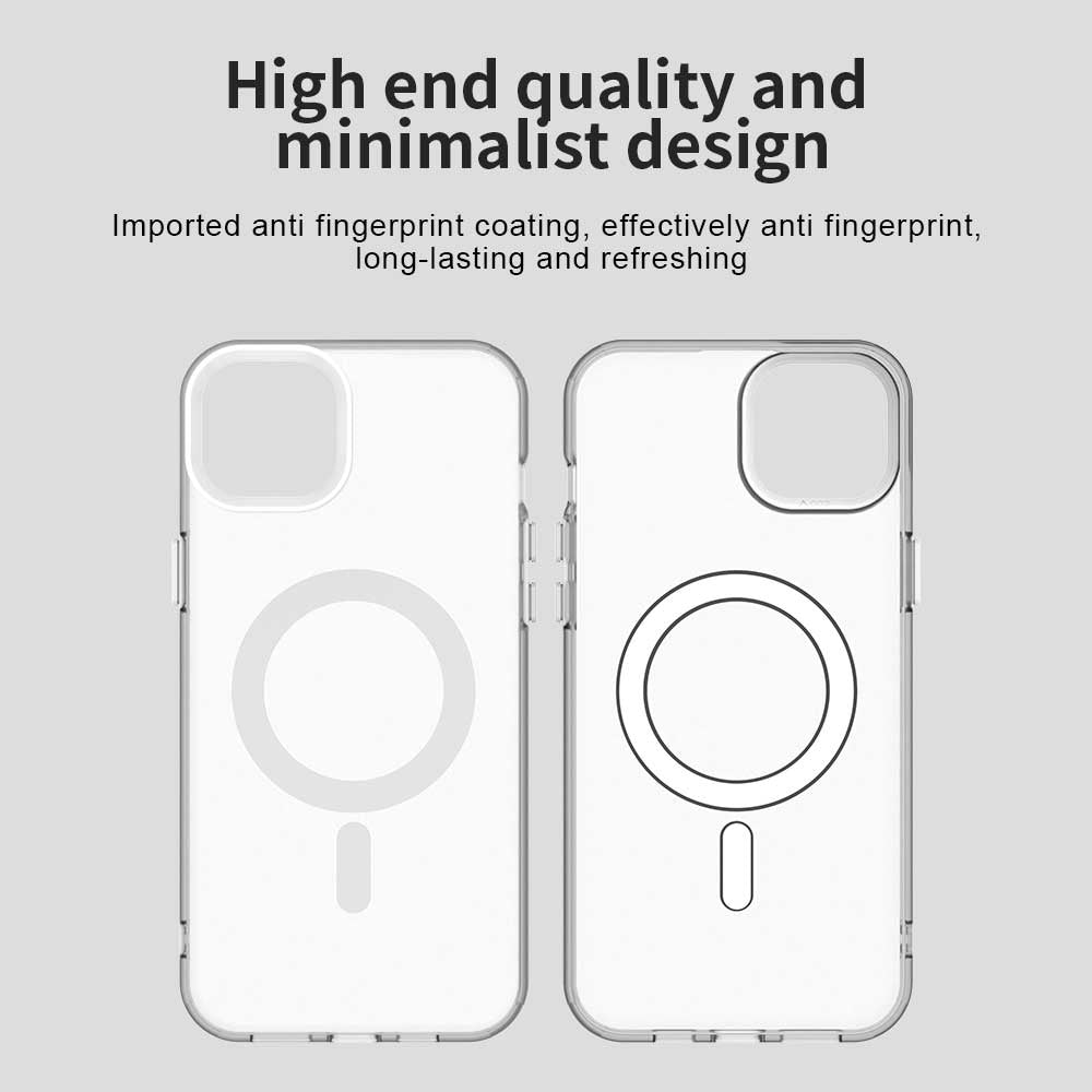 Husa MagSafe pentru Apple iPhone 15, Techsuit, CandyCase, Alba