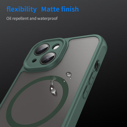 Husa MagSafe pentru Apple iPhone 15, Techsuit, HaloFrost II, Verde