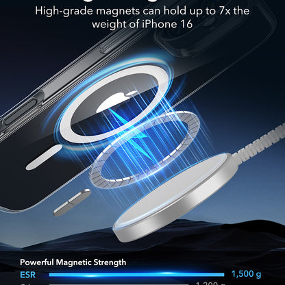 Husa MagSafe pentru Apple iPhone 16, ESR, Classic Hybrid, Transparenta