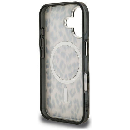 Husa MagSafe pentru Apple iPhone 16, Karl Lagerfeld, IML Leopard Pattern, Maro