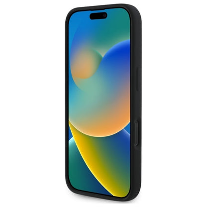 Husa MagSafe pentru Apple iPhone 16, Karl Lagerfeld, Silicone Karl & Choupette's Heads, Neagra