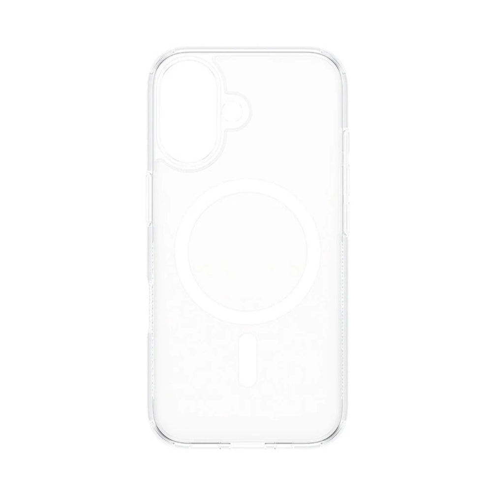 Husa MagSafe pentru Apple iPhone 16, PanzerGlass, HardCase, Transparenta Alba