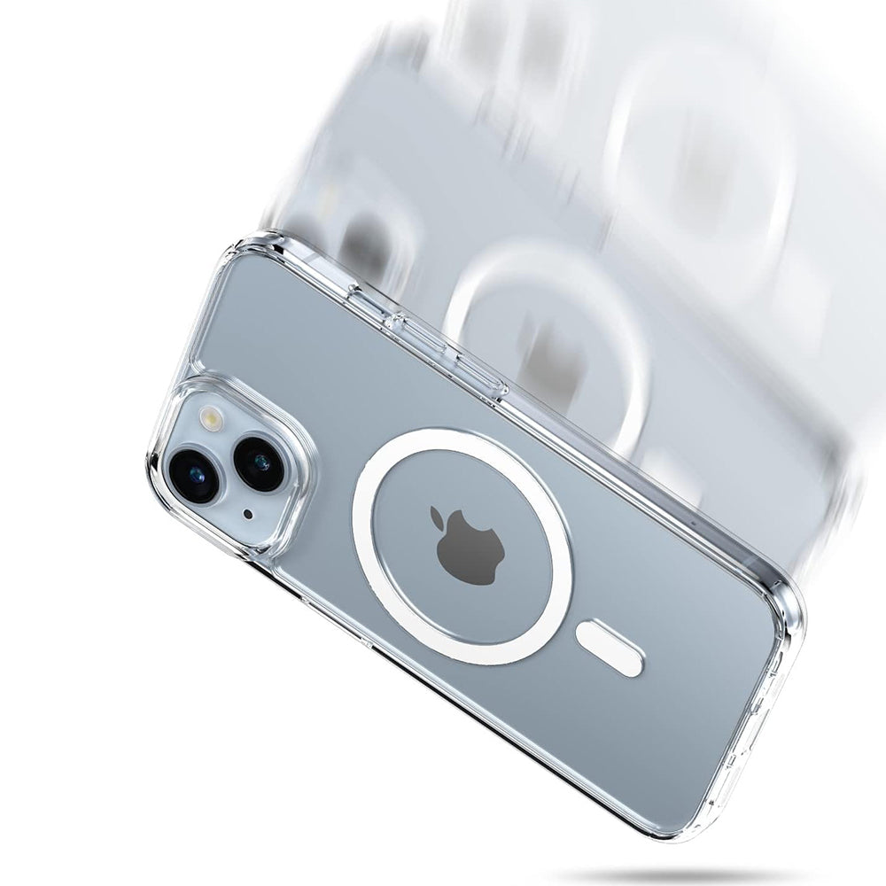 Husa MagSafe pentru Apple iPhone 16, PanzerGlass, HardCase, Transparenta Alba