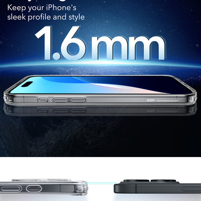 Husa MagSafe pentru Apple iPhone 16 Plus, ESR, Classic Hybrid, Transparenta