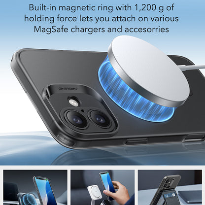 Husa MagSafe pentru Apple iPhone 16 Plus, ESR, Zero, Neagra Satinata