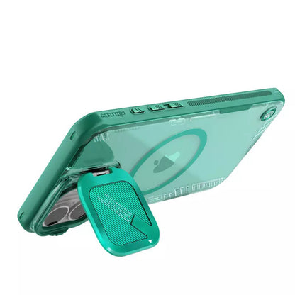 Husa MagSafe pentru Apple iPhone 16 Plus, Nillkin, Iceblade Prop (w/o Camera Cutout), Verde