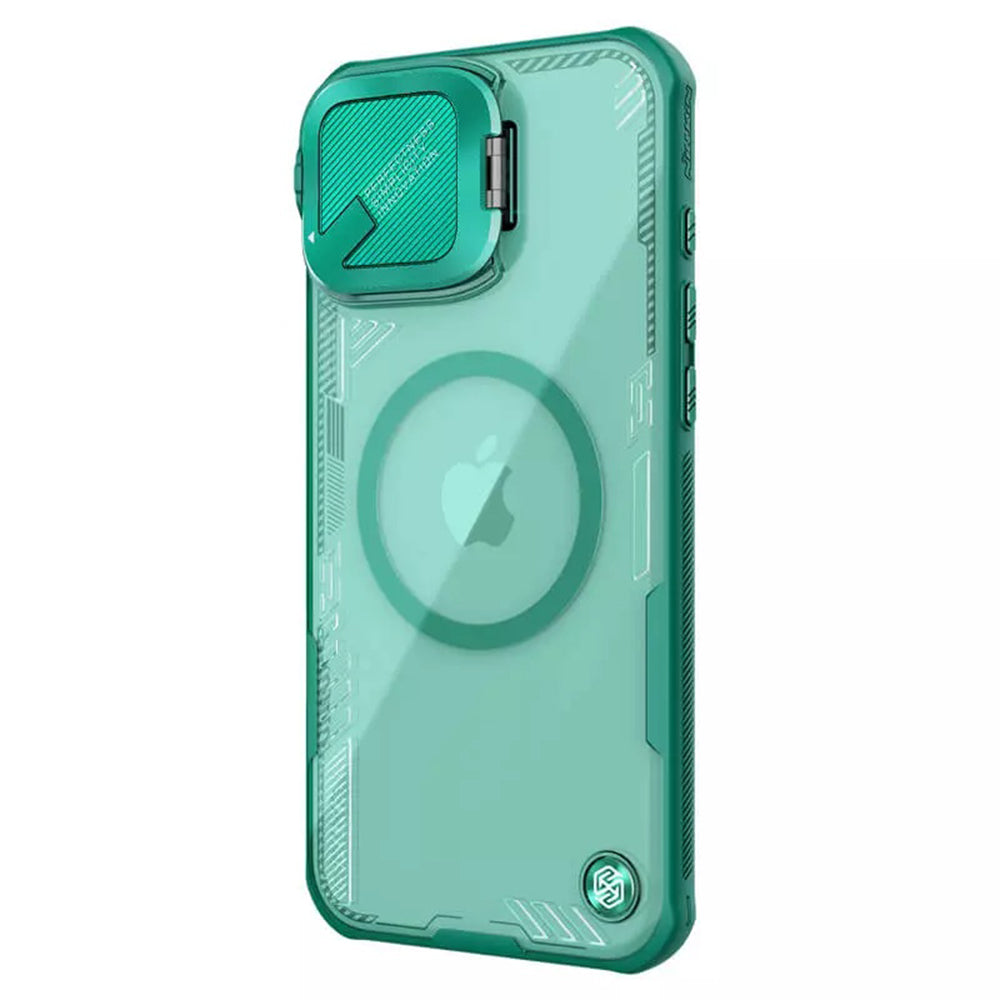 Husa MagSafe pentru Apple iPhone 16 Plus, Nillkin, Iceblade Prop (w/o Camera Cutout), Verde