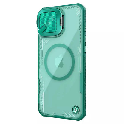 Husa MagSafe pentru Apple iPhone 16 Plus, Nillkin, Iceblade Prop (w/o Camera Cutout), Verde