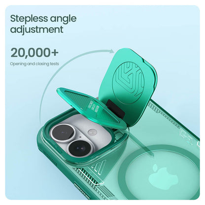 Husa MagSafe pentru Apple iPhone 16 Plus, Nillkin, Iceblade Prop (w/o Camera Cutout), Verde