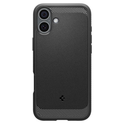 Husa MagSafe pentru Apple iPhone 16 Plus, Spigen, Rugged Armor, Neagra Mata