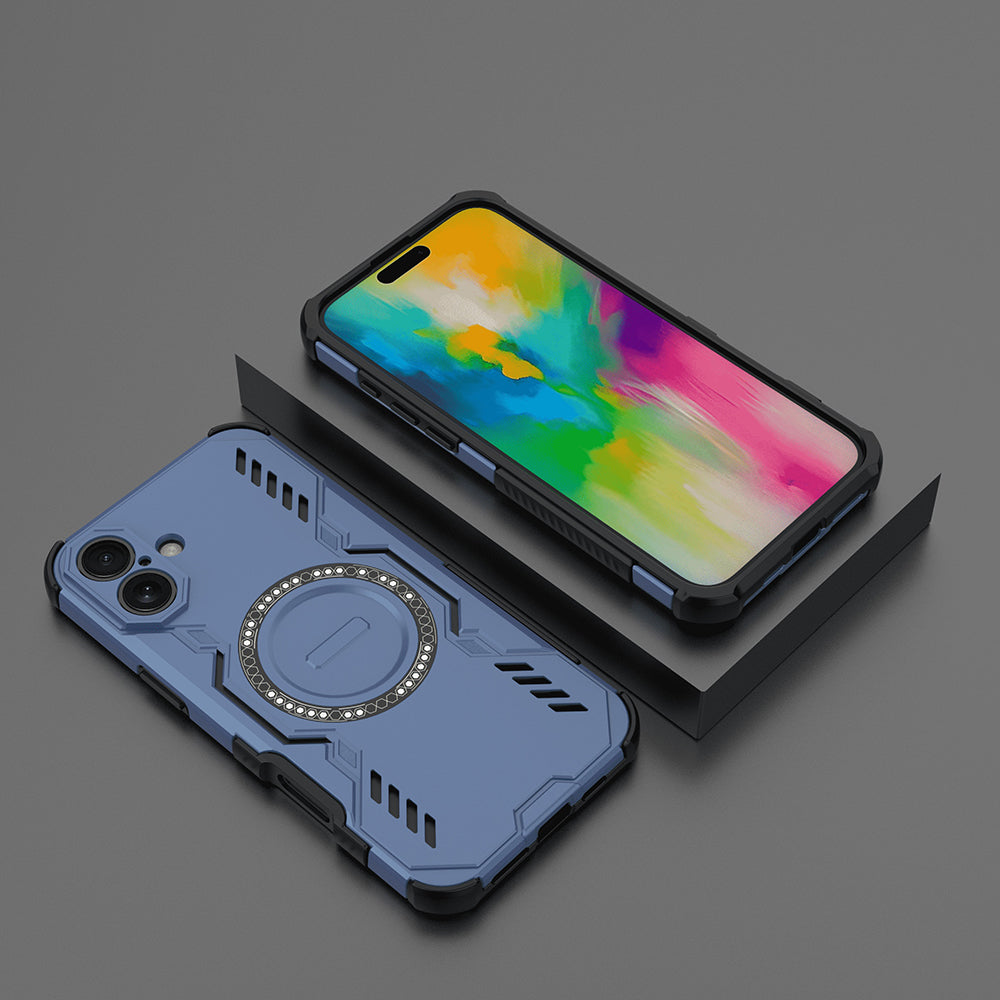 Husa MagSafe pentru Apple iPhone 16 Plus, Techsuit, ArmorMag, Albastra