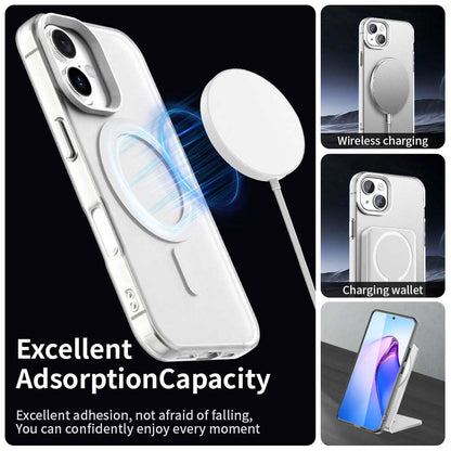 Husa MagSafe pentru Apple iPhone 16 Plus, Techsuit, CandyCase, Alba