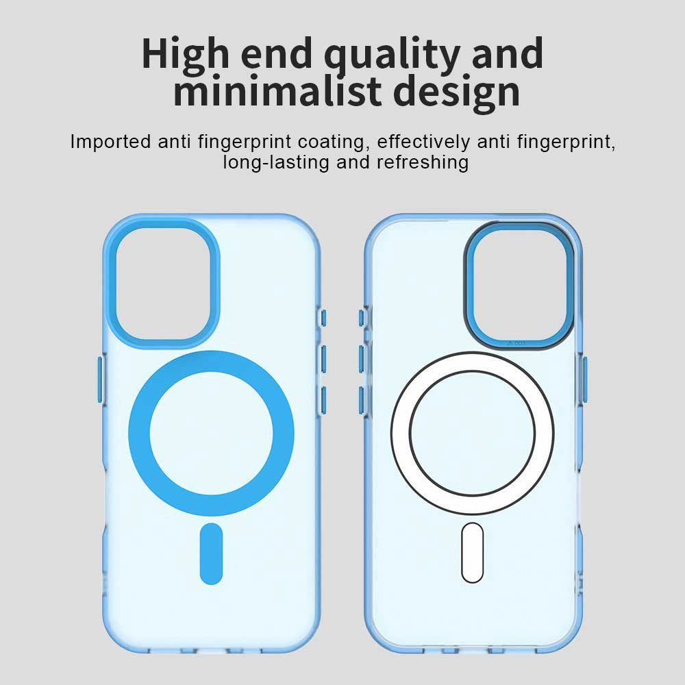 Husa MagSafe pentru Apple iPhone 16 Plus, Techsuit, CandyCase, Albastra