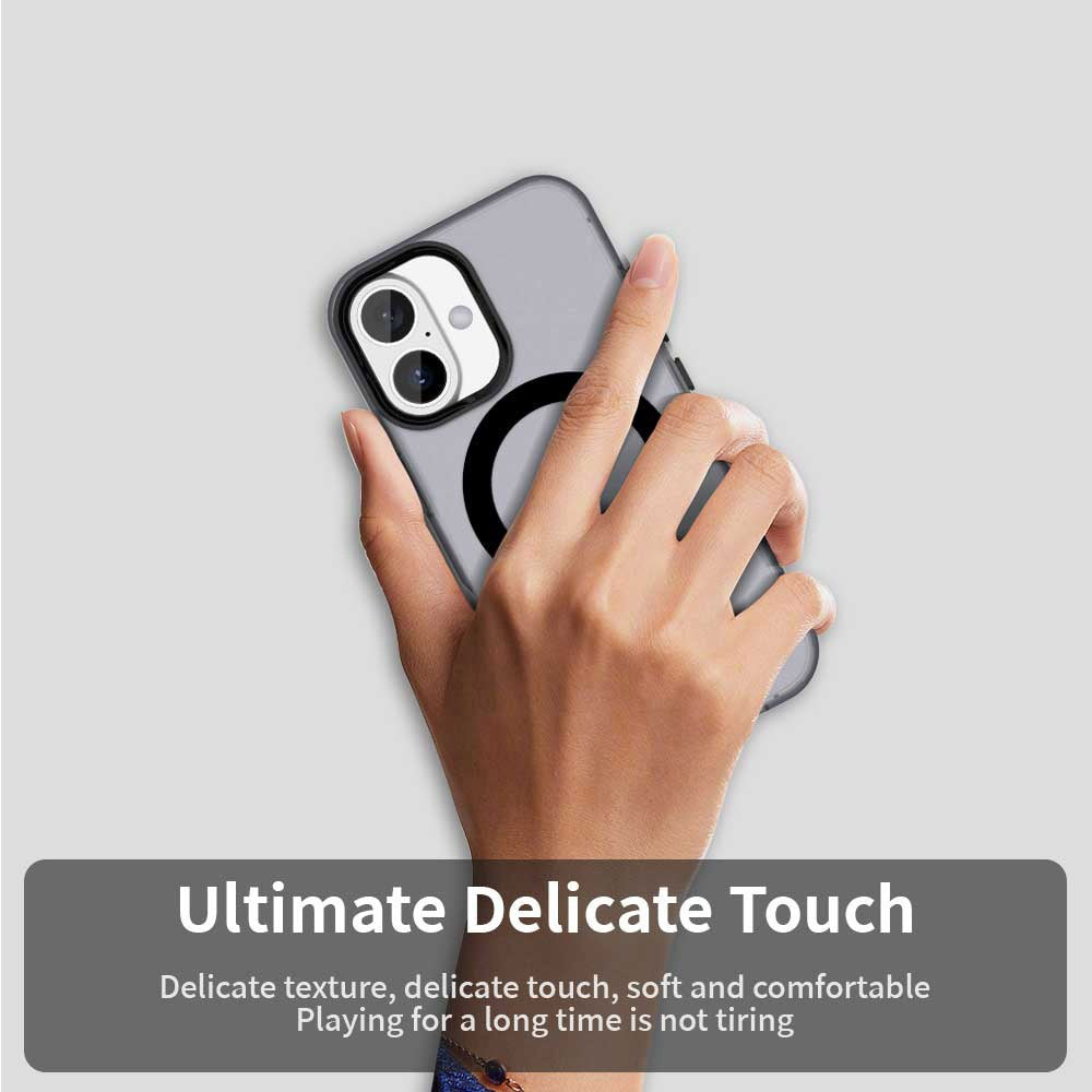 Husa MagSafe pentru Apple iPhone 16 Plus, Techsuit, CandyCase, Neagra