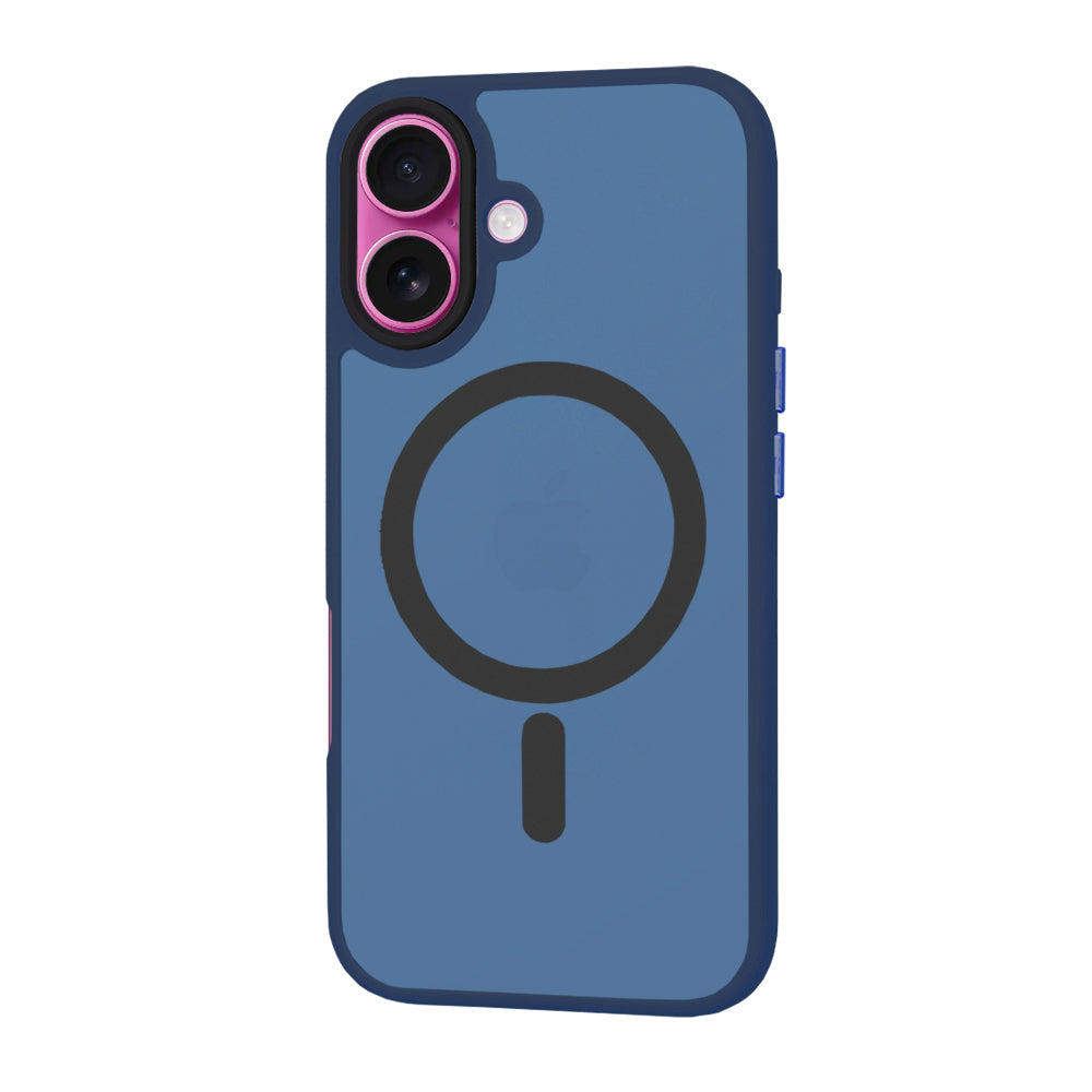 Husa MagSafe pentru Apple iPhone 16 Plus, Techsuit, HaloFrost, Bleumarin