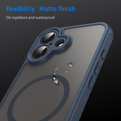 Husa MagSafe pentru Apple iPhone 16 Plus, Techsuit, HaloFrost II, Bleumarin