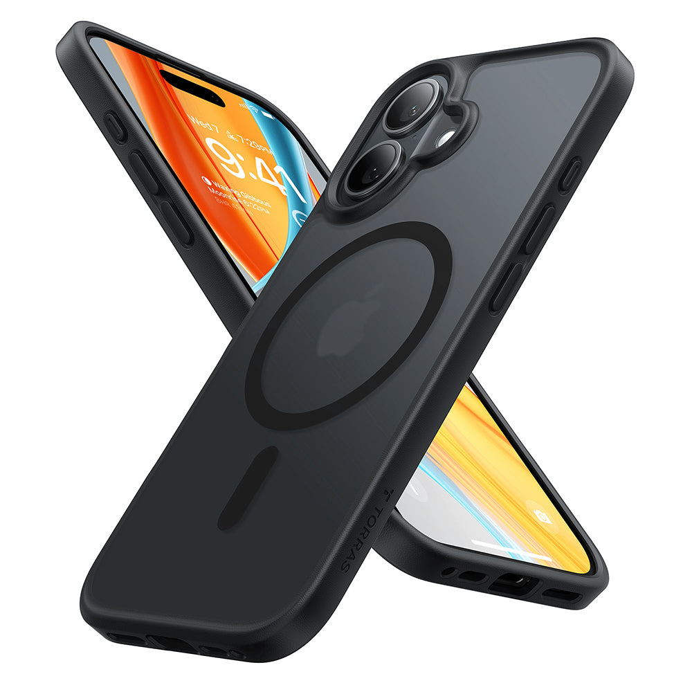 Husa MagSafe pentru Apple iPhone 16 Plus, Torras, Guardian, Neagra