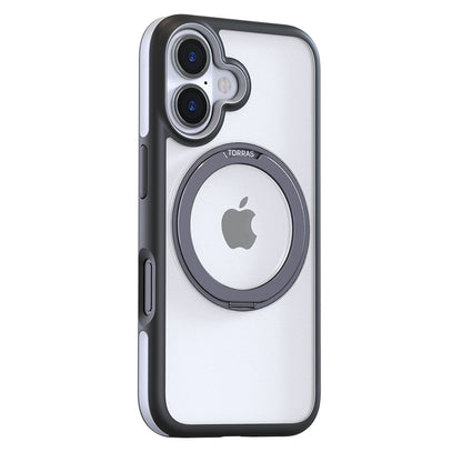 Husa MagSafe pentru Apple iPhone 16 Plus, Torras, Ostand R Fusion, Neagra