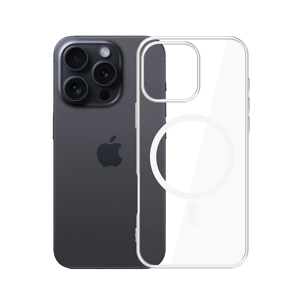 Husa MagSafe pentru Apple iPhone 16 Pro, 3MK, Clear MagCase, Transparenta