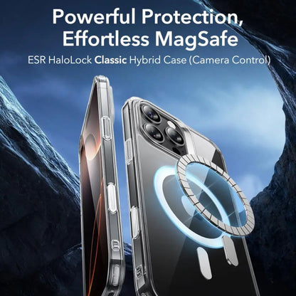 Husa MagSafe pentru Apple iPhone 16 Pro, ESR, Classic Hybrid Slide, Neagra Satinata