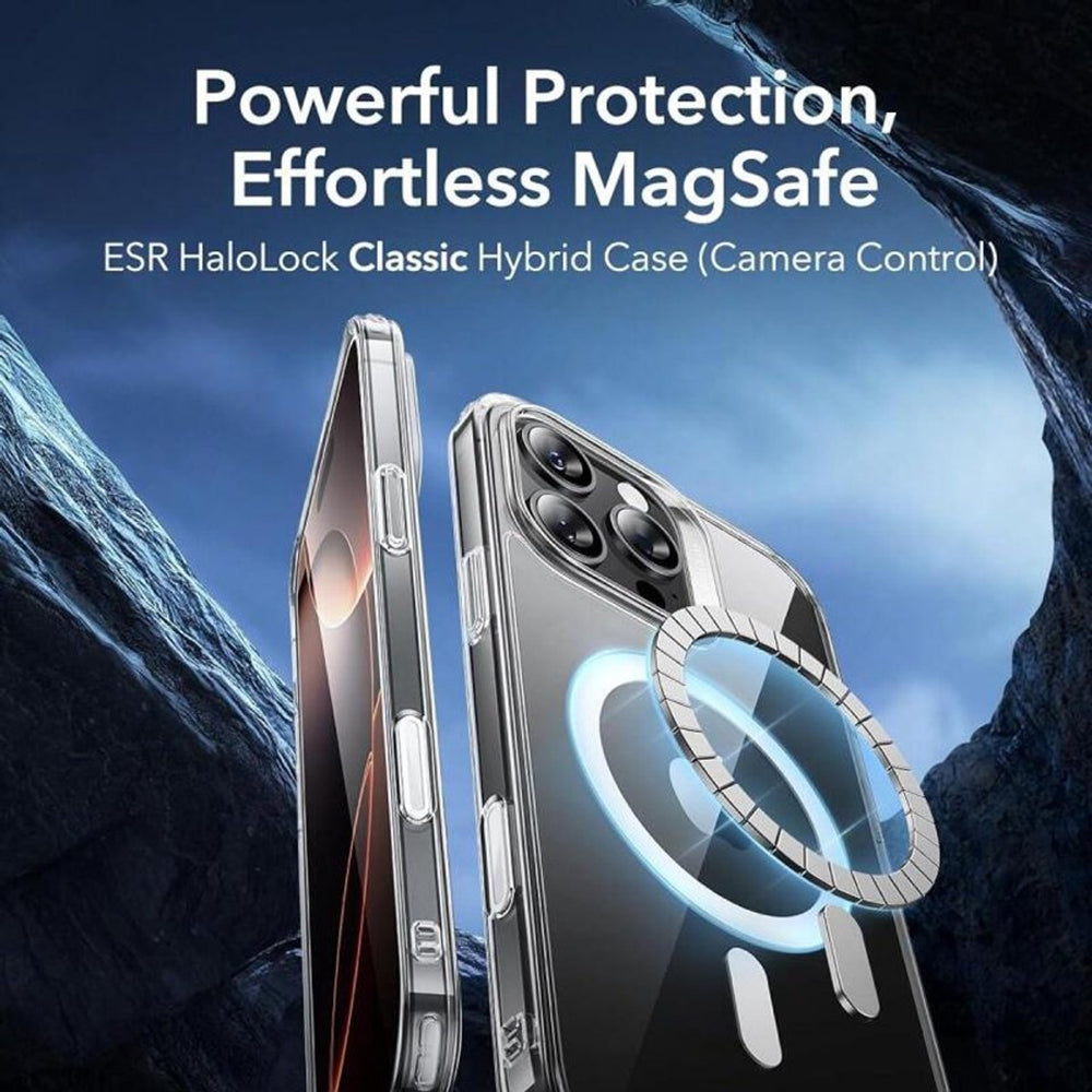 Husa MagSafe pentru Apple iPhone 16 Pro, ESR, Classic Hybrid Slide, Transparenta