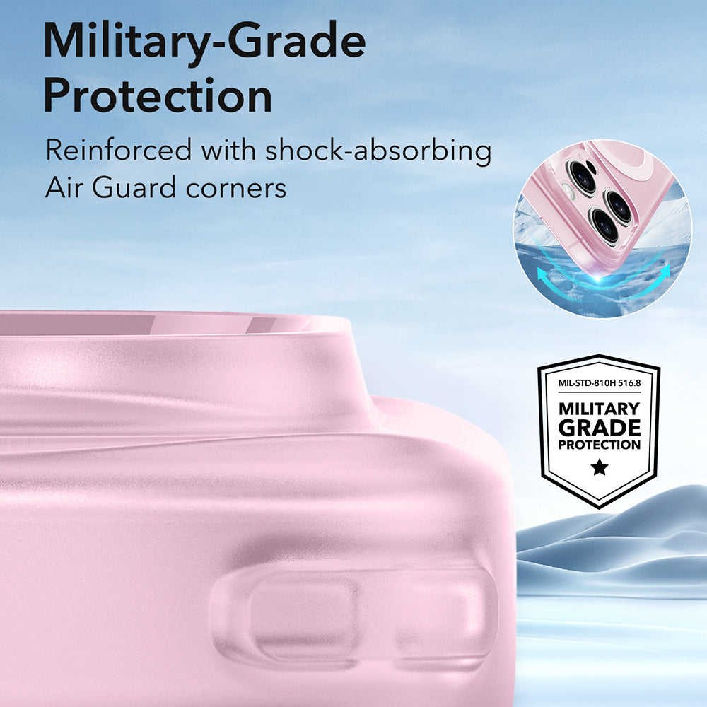 Husa MagSafe pentru Apple iPhone 16 Pro, ESR, Zero, Roz Satinata