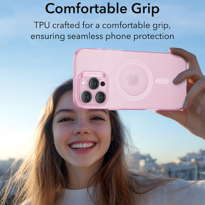 Husa MagSafe pentru Apple iPhone 16 Pro, ESR, Zero, Roz Satinata