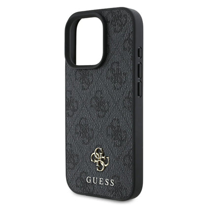 Husa MagSafe pentru Apple iPhone 16 Pro, Guess, 4G Classic, Neagra