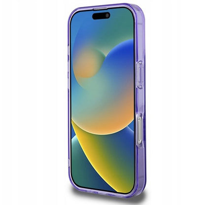 Husa MagSafe pentru Apple iPhone 16 Pro, Guess, IML Flowers Wreath, Mov