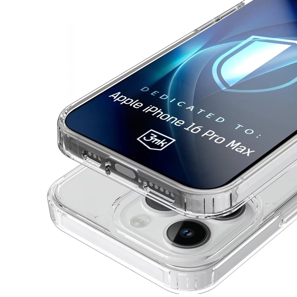 Husa MagSafe pentru Apple iPhone 16 Pro Max, 3MK, Armor MagCase, Transparenta