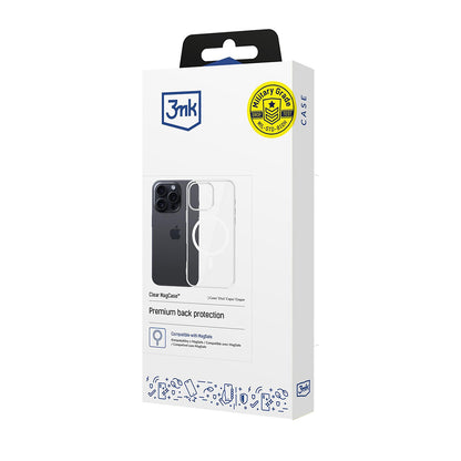 Husa MagSafe pentru Apple iPhone 16 Pro Max, 3MK, Clear MagCase, Transparenta