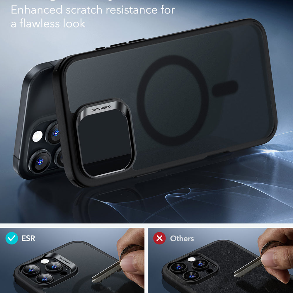 Husa MagSafe pentru Apple iPhone 16 Pro Max, ESR, Classic Hybrid, Neagra Satinata