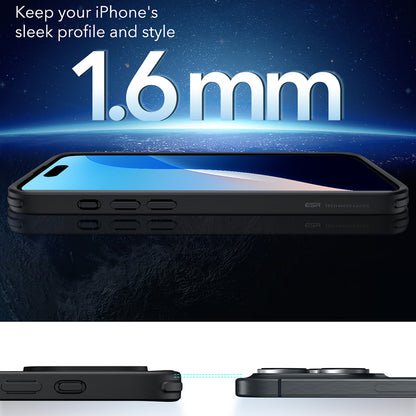 Husa MagSafe pentru Apple iPhone 16 Pro Max, ESR, Classic Hybrid, Neagra Satinata