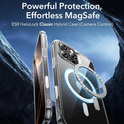 Husa MagSafe pentru Apple iPhone 16 Pro Max, ESR, Classic Hybrid Slide, Neagra Satinata