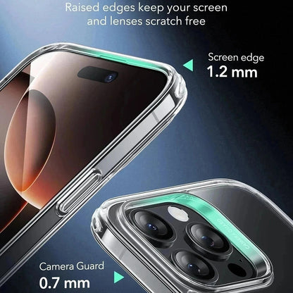 Husa MagSafe pentru Apple iPhone 16 Pro Max, ESR, Classic Hybrid Slide, Neagra Transparenta