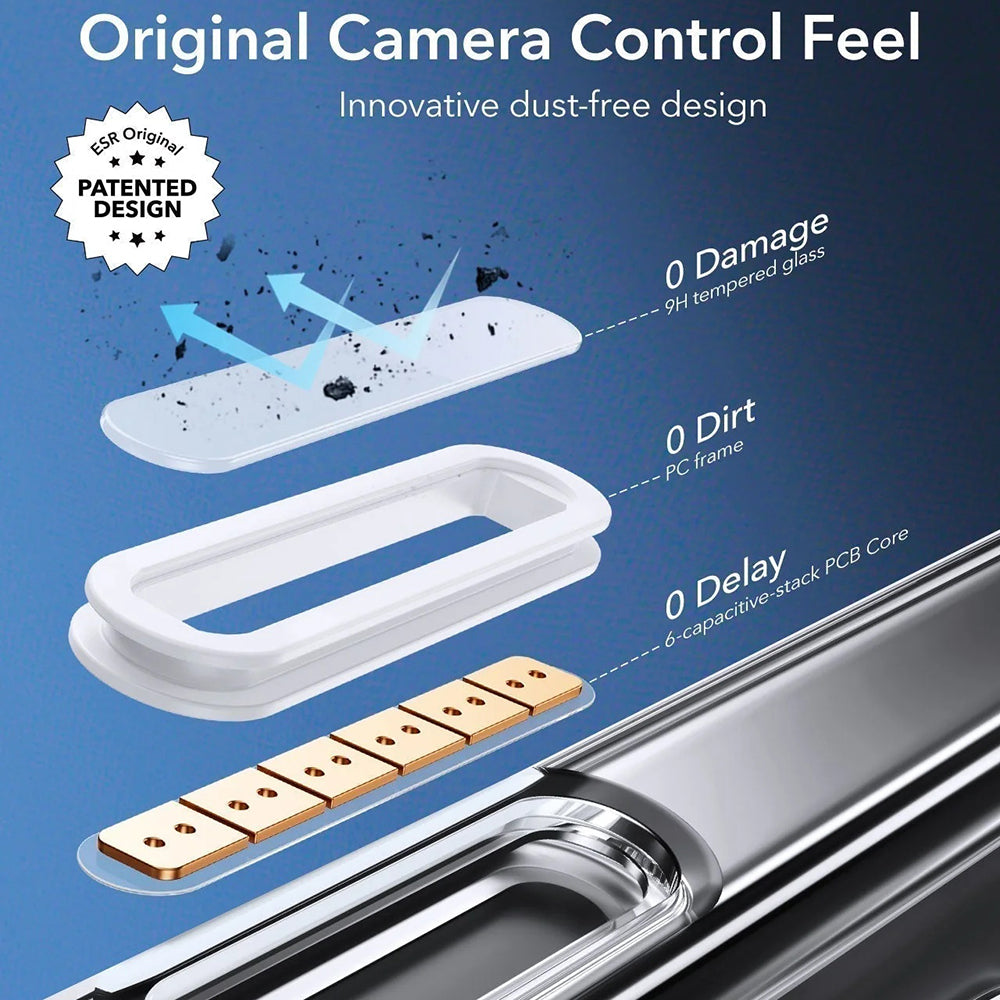 Husa MagSafe pentru Apple iPhone 16 Pro Max, ESR, Classic Hybrid Slide, Transparenta