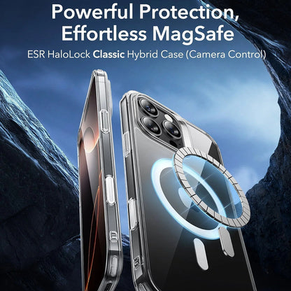 Husa MagSafe pentru Apple iPhone 16 Pro Max, ESR, Classic Hybrid Slide, Transparenta