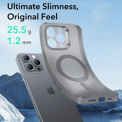 Husa MagSafe pentru Apple iPhone 16 Pro Max, ESR, Zero, Gri Satinata