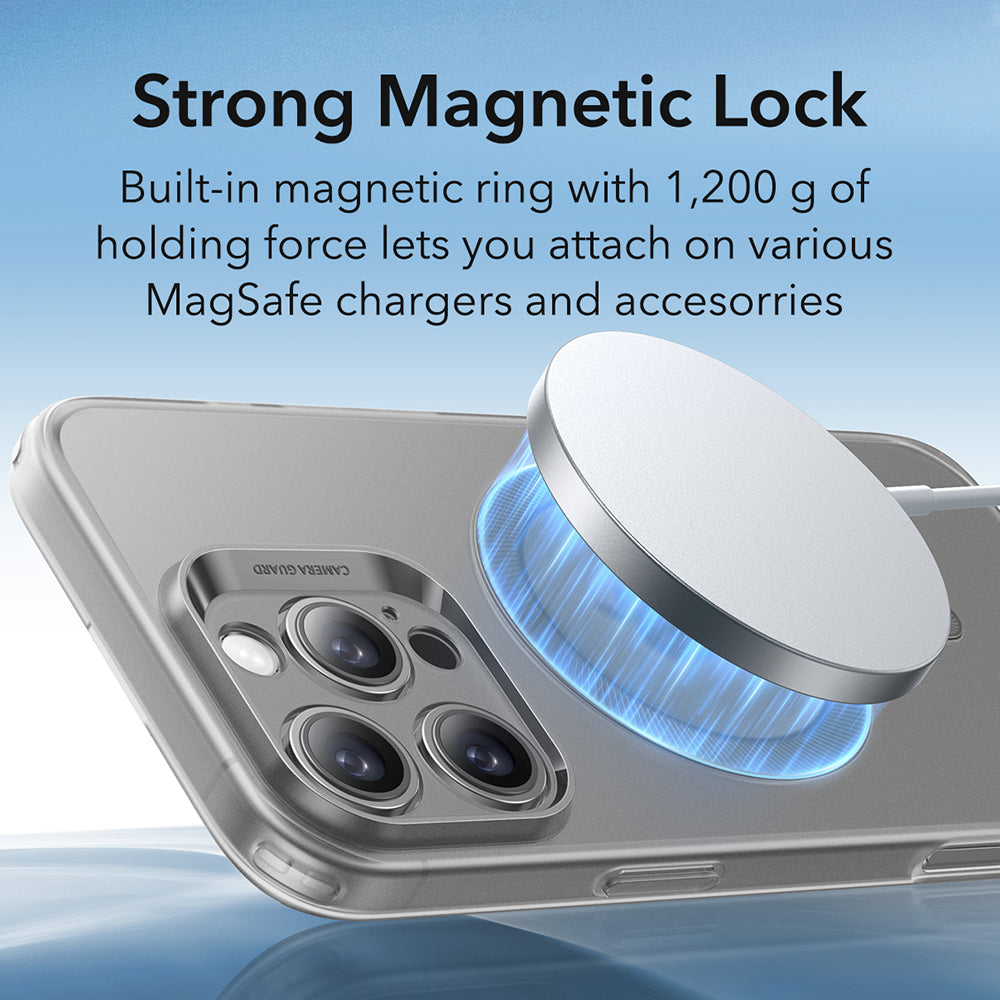 Husa MagSafe pentru Apple iPhone 16 Pro Max, ESR, Zero, Gri Satinata