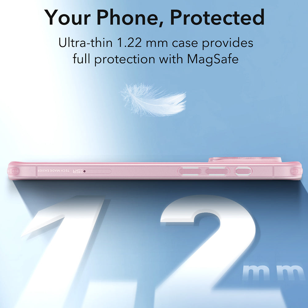 Husa MagSafe pentru Apple iPhone 16 Pro Max, ESR, Zero, Roz Satinata