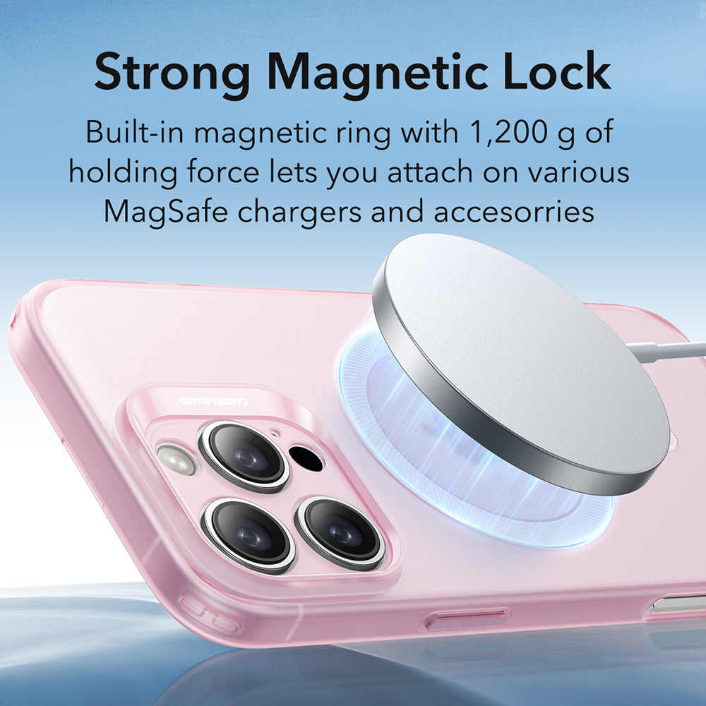 Husa MagSafe pentru Apple iPhone 16 Pro Max, ESR, Zero, Roz Satinata