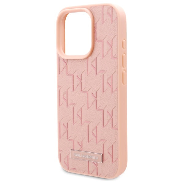 Husa MagSafe pentru Apple iPhone 16 Pro Max, Karl Lagerfeld, Hot Stamp, Roz